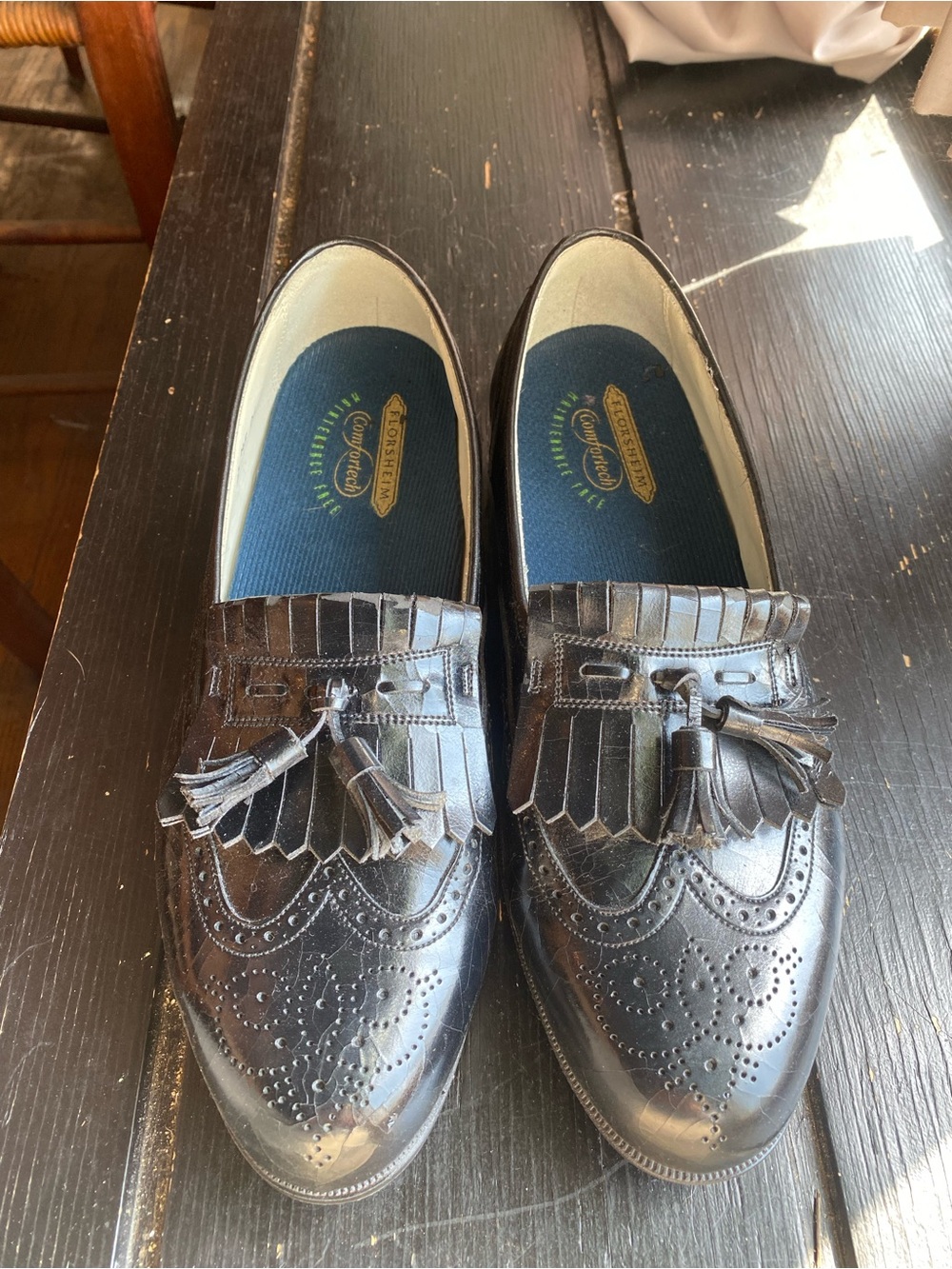 Men's Brown Leather Tassel Kiltie Loafers